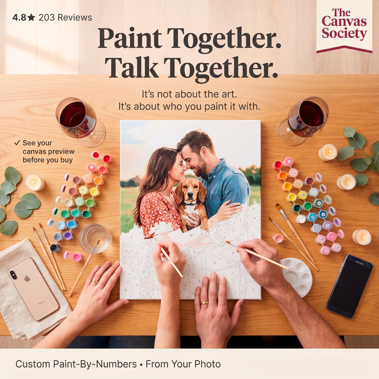 The Canvas Society Paint By Numbers Kit